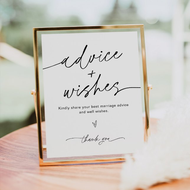 EVERLEIGH Advice And Wishes Wedding Sign (Creator Uploaded)