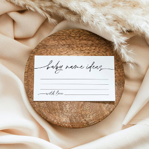 EVERLEIGH Baby Name Ideas Suggestions Card
