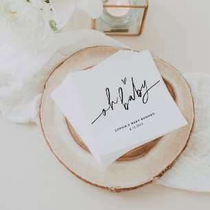 EVERLEIGH Baby Shower Oh Baby Napkin