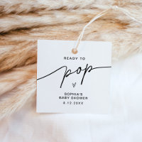 EVERLEIGH Baby Shower Popcorn Favour Sticker