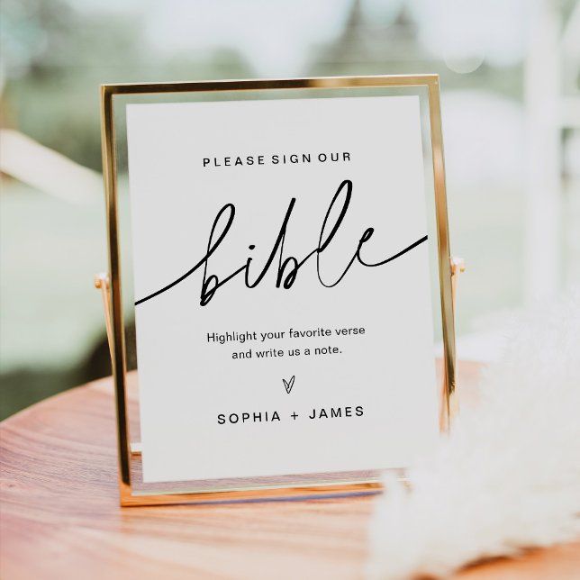 EVERLEIGH Bible Guest Book Wedding Sign (Creator Uploaded)
