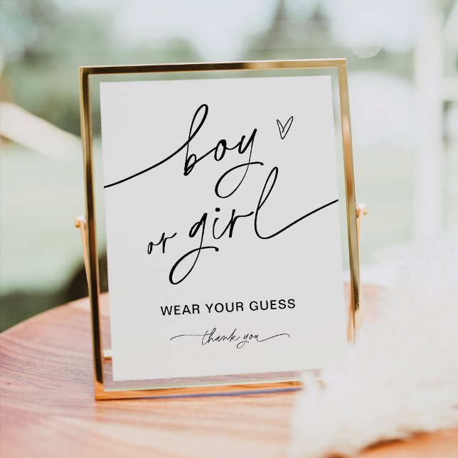 EVERLEIGH Boy Or Girl Gender Game Sign (Creator Uploaded)