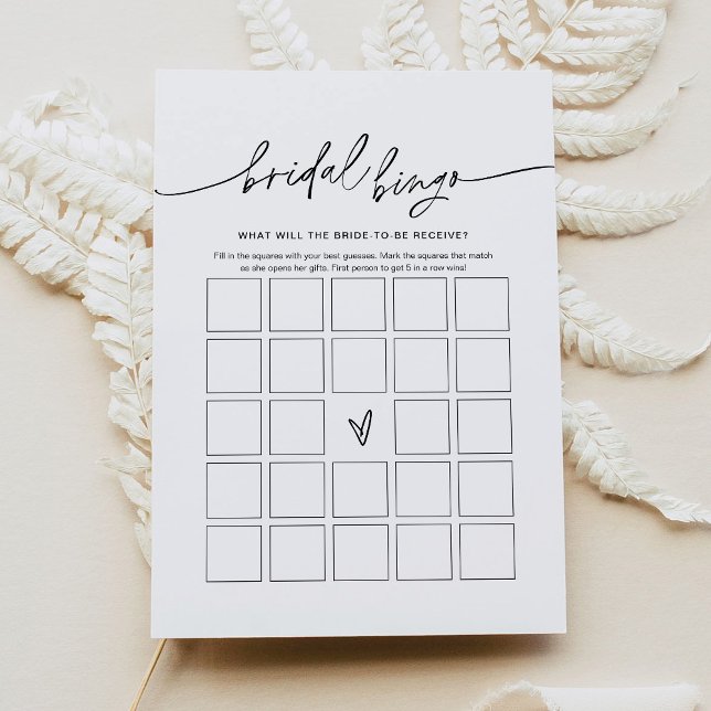 EVERLEIGH Bridal Shower Bingo Game Card (Creator Uploaded)