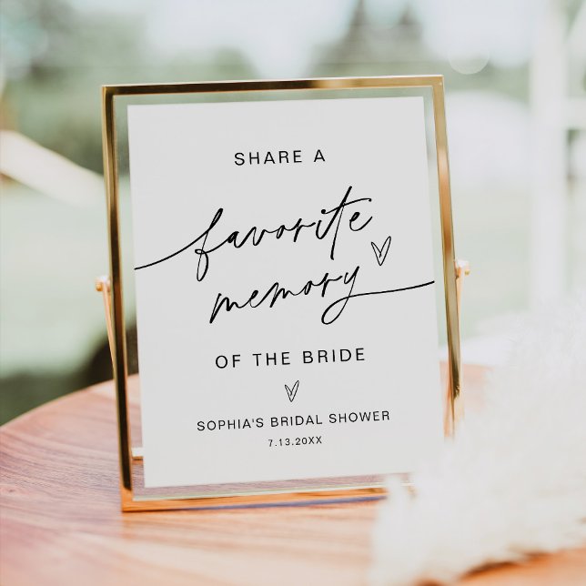 EVERLEIGH Favourite Memory Bridal Shower Sign (Creator Uploaded)