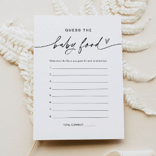 EVERLEIGH Guess the Baby Food Game Card