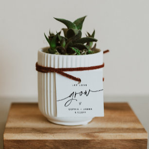 EVERLEIGH Let Love Grow Plant Favour Tag