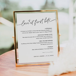 EVERLEIGH Love At First Bite Dessert Sign