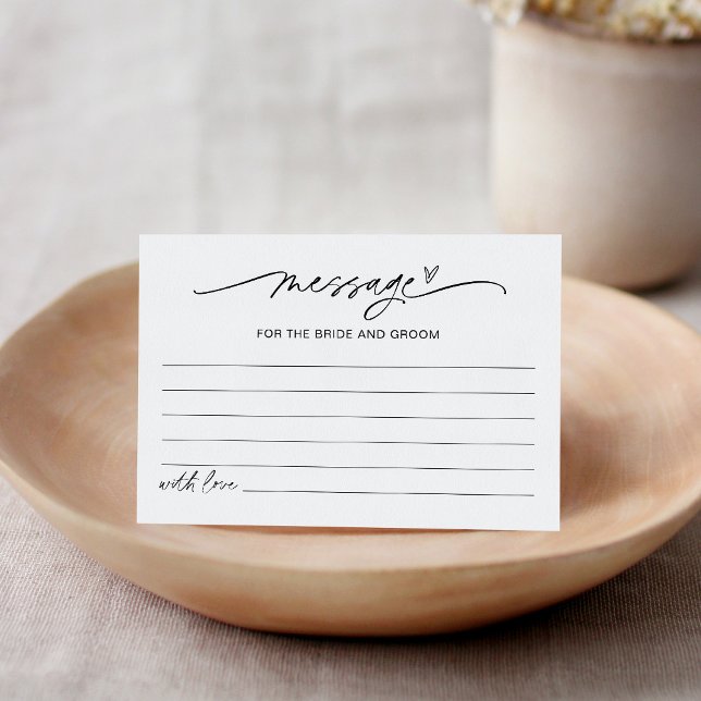 EVERLEIGH Message for the Bride and Groom Advice Enclosure Card (Creator Uploaded)