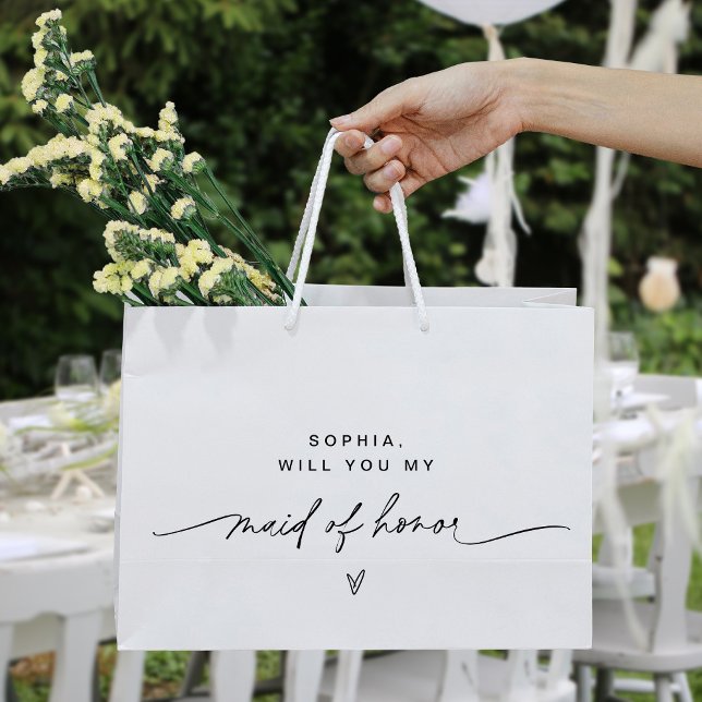 EVERLEIGH Minimalist Maid of Honour Gift Bag (Creator Uploaded)