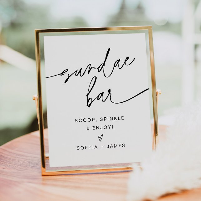 EVERLEIGH Minimalist Sundae Wedding Sign (Creator Uploaded)