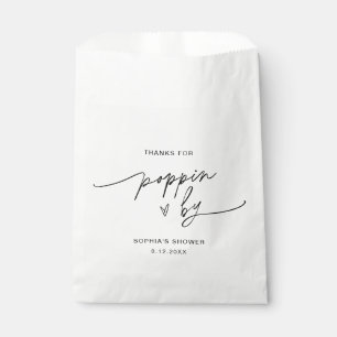 EVERLEIGH Popcorn Favor Thanks for Poppin By Favour Bags