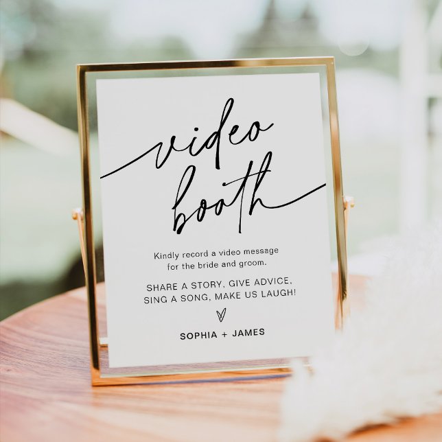 EVERLEIGH Video Booth Wedding Sign (Creator Uploaded)