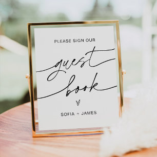 EVERLEIGH Wedding Guest Book Sign