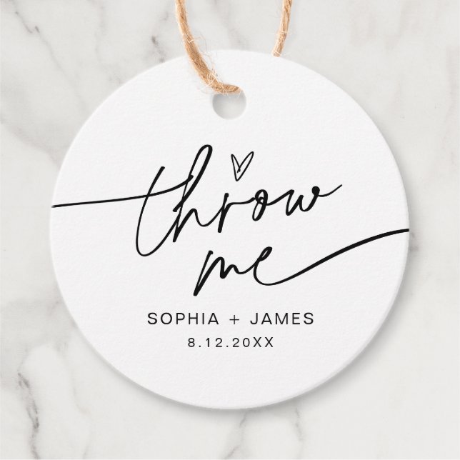 EVERLEIGH Wedding Send Off Petal Confetti Toss Tag (Front)