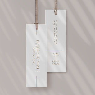 EVERLY Gold Art Deco Hang Tag Label Price Tag