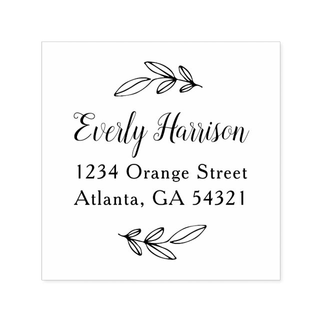 Everly Script Self-inking Stamp (Design)