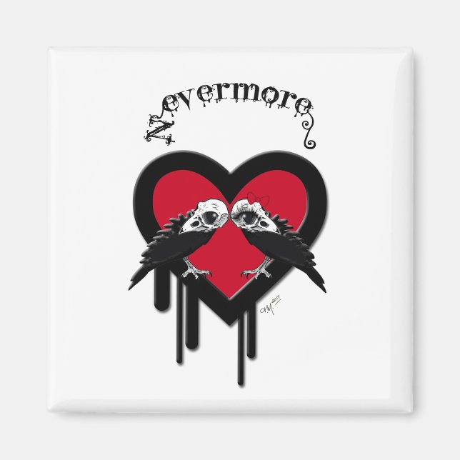 Evermore (Black Lettering) Magnet (Front)