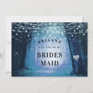 Evermore   Enchanted Bridesmaid Proposal Card