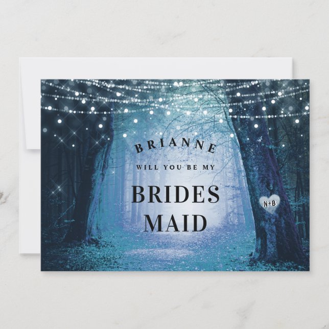 Evermore | Enchanted Bridesmaid Proposal Card (Front)