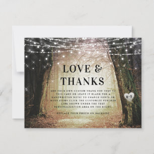 Evermore Enchanted Fairy Forest Love and Thanks Thank You Card