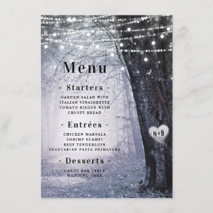 Evermore Enchanted Fairy Forest Purple Dinner Menu