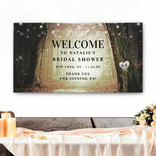 Evermore Enchanted Forest Bridal Shower Welcome Banner
