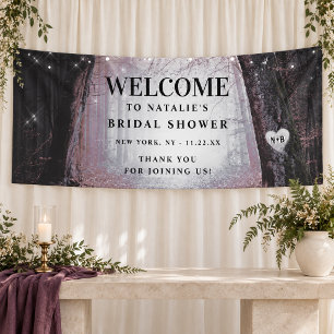 Evermore Enchanted Forest Bridal Shower Welcome Banner