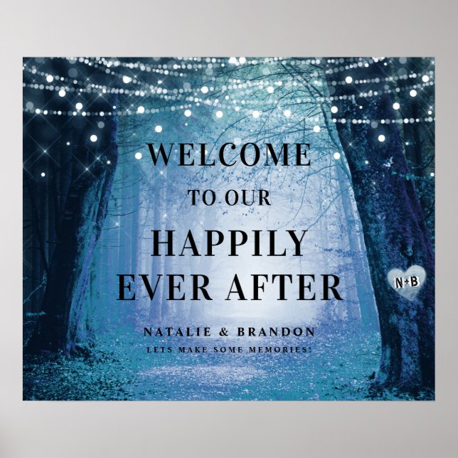 Evermore | Enchanted Forest | Reception Welcome Poster (Front)