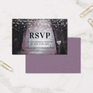 Evermore   Enchanted Forest RSVP Insert Cards