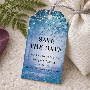 Evermore Enchanted Forest Save The Date with Photo Gift Tags