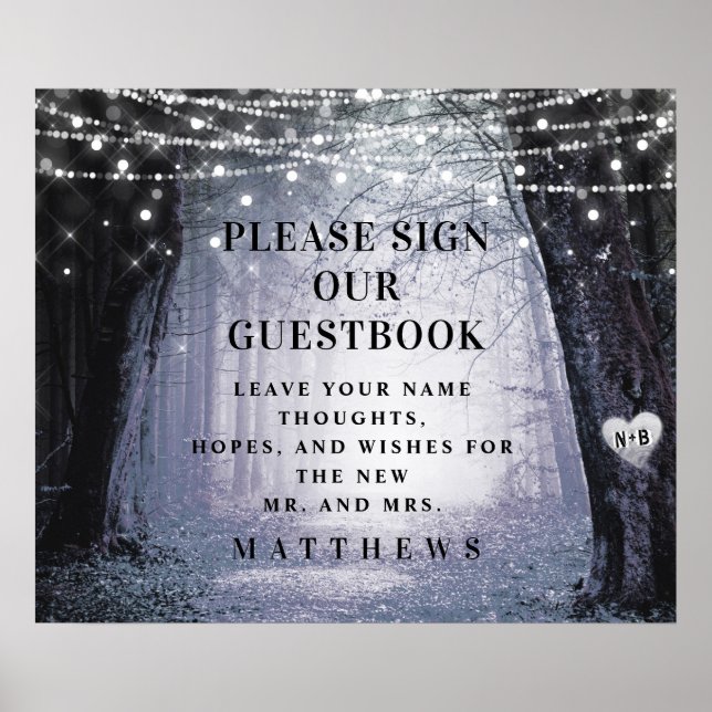Evermore | Enchanted Forest | Sign our Guestbook (Front)
