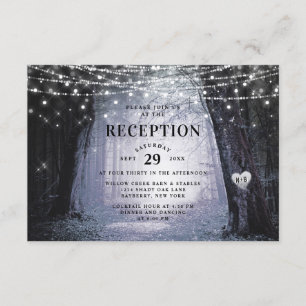 Evermore   Enchanted Forest Wedding Reception Invitation