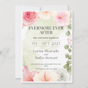 Evermore Ever After Wedding Digital Invite