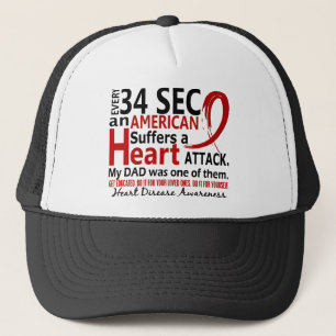 Every 34 Seconds Dad Heart Disease / Attack Trucker Hat