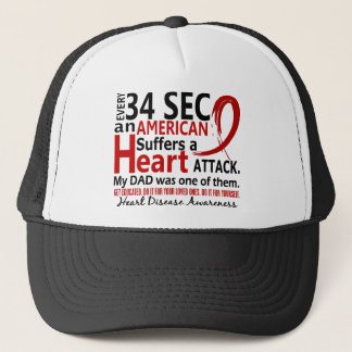 Every 34 Seconds Dad Heart Disease / Attack Trucker Hat