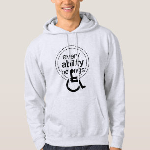 Every Ability Belongs Inclusive Minimalist Hoodie