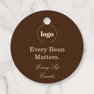 Every Bean Matters Coffee Logo Gift Tag