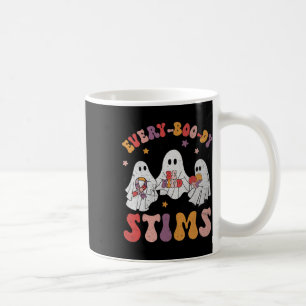 Every-boo-dy Stims Funny Autism Ghost Halloween Sp Coffee Mug