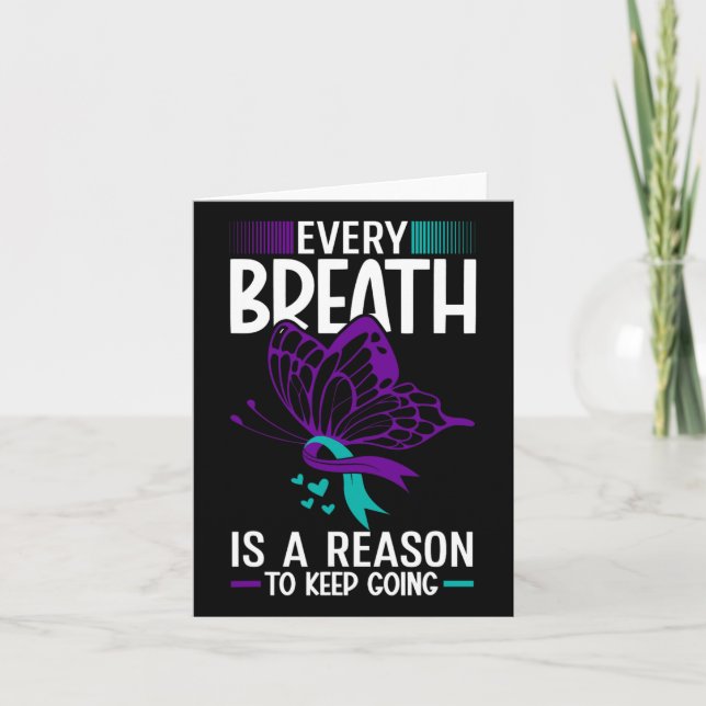 Every Breath Is A Reason Suicide Prevention Awaren Card (Front)