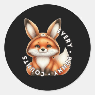 Every Bunny Counts - Fox Sticker