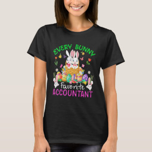 Every Bunny Favourite Accountant Two Bunnies With T-Shirt