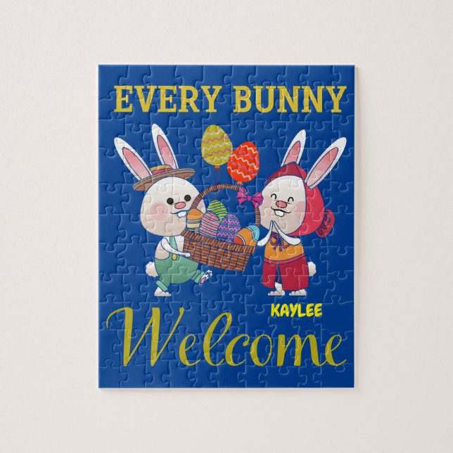 "EVERY BUNNY" PUZZLE PERSONALIZED (Vertical)