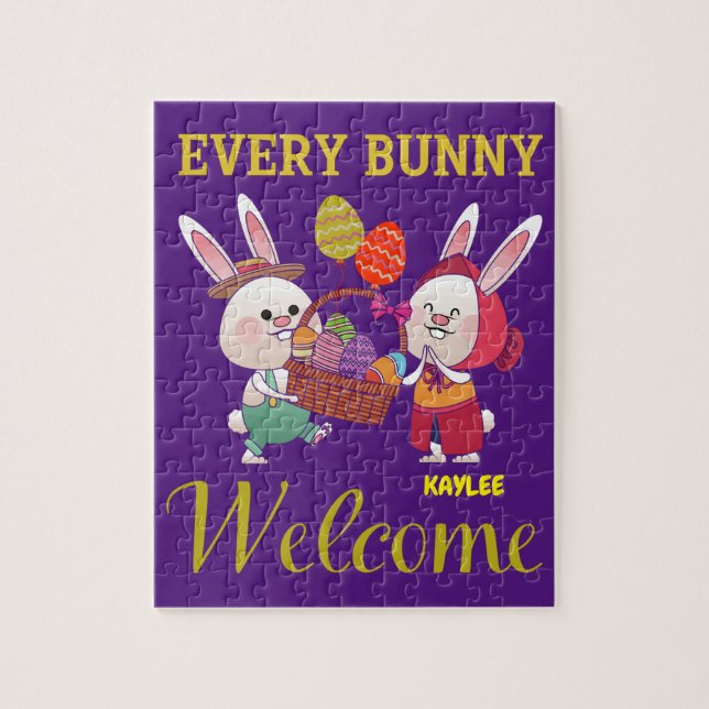 "EVERY BUNNY" PUZZLE PERSONALIZED (Vertical)