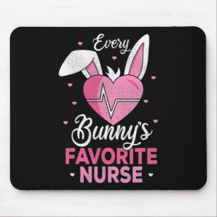 Every Bunny's Favorite Nurse Nurse Fun Easter Gift Mouse Pad