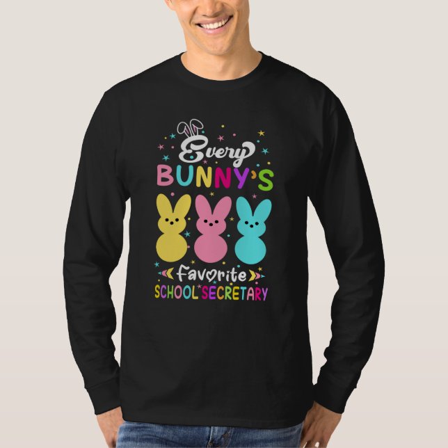 Every Bunny's Favorite School Secretary Religious  T-Shirt (Front)