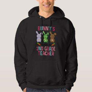 Every Bunnys Favourite 2nd Grade Teacher Funny Eas Hoodie