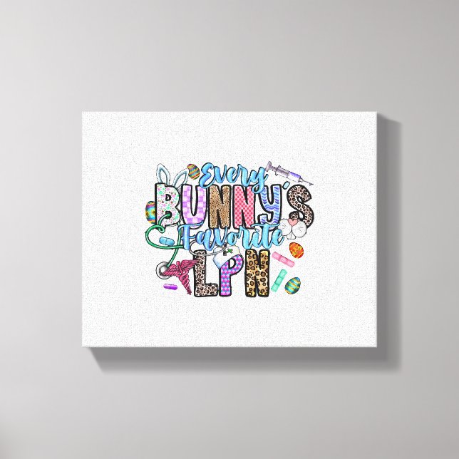 Every Bunnys Favourite LPN Canvas Print (Front)
