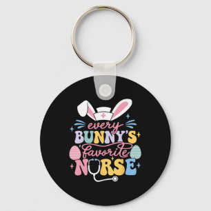 Every Bunny's Favourite Nurse Cute Easter Bunny Nu Key Ring