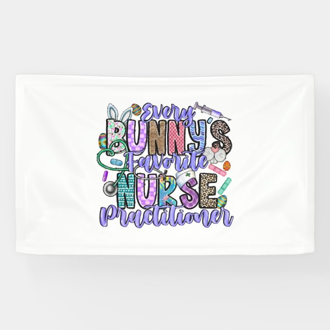 Every Bunnys Favourite Nurse Practitioner Banner (Horizontal)