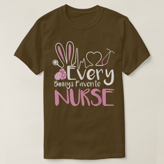 Every Bunny's Favourite Nurse Tee Nurse Sarcastic  (Design Front)
